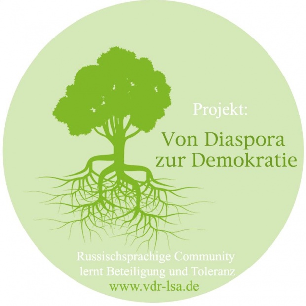 Projektlogo "Von Diaspora zur Demokratie"