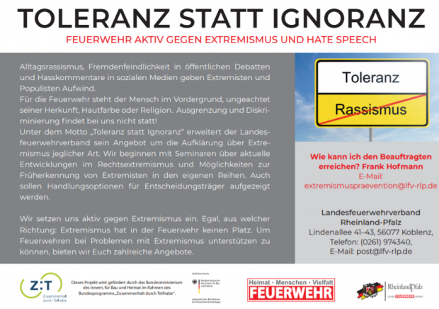 Symbolbild Flyer "Toleranz statt Ignoranz"