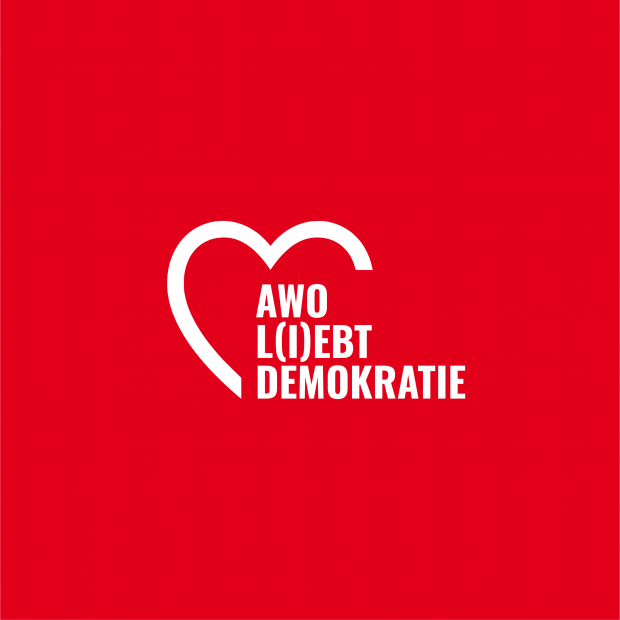 Logo AWO l(i)ebt Demokratie