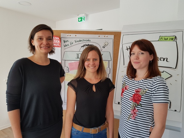 Nadja Körner, Anna Bley und Laura Kleb vom AWO Landesverband Thüringen